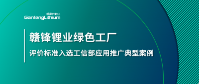 币游国际(中国)锂业牵头制定的这项标准入选工信部标准应用推广典型案例